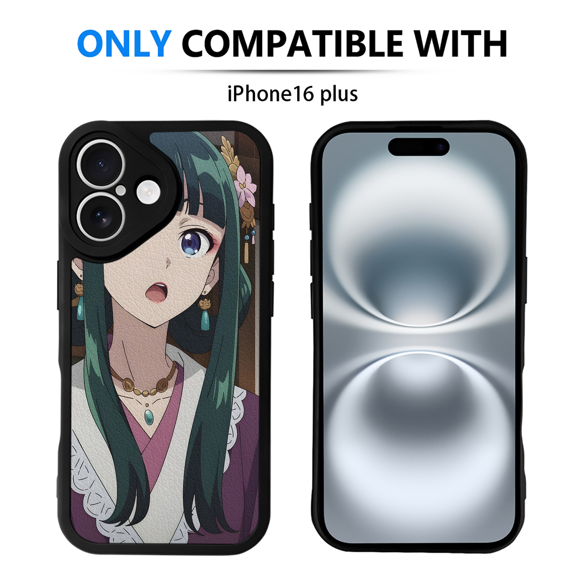 （画像用） 薬屋のひとりごと The Apothecary Diaries 【iPhone 16シリーズ対応】シリコンスマホケース（レザー調） 材質：シリコン
